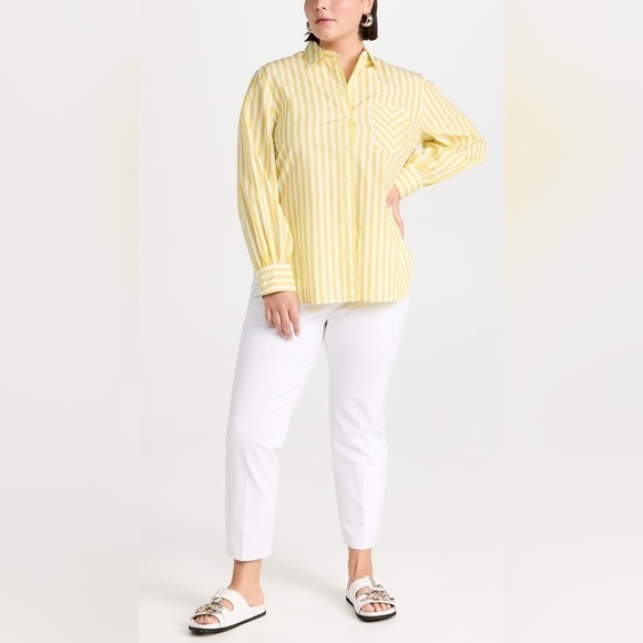 Spanx On-the-Go Ankle Slim Straight Pants in Classic White L Petite - Picture 7 of 13